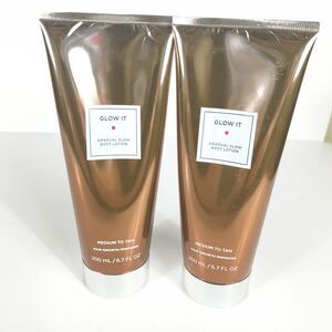 Glow It Gradual Glow Body Lotion Medium to Tan Hair Growth Minimizer 200ml Lot